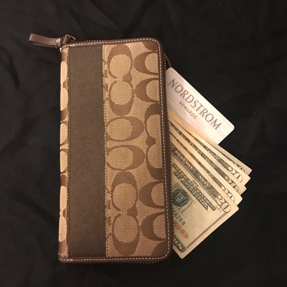 Coach Handbags - Signature Stripe Wallet